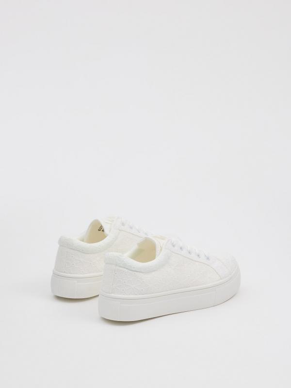 In side Zapatillas plataforma lona borbado Precio de fábrica