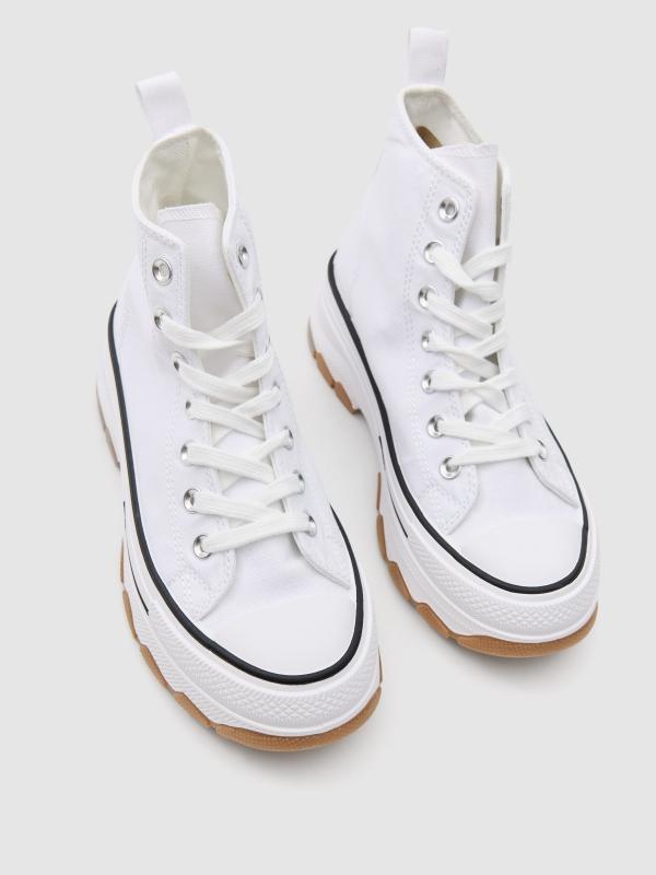 In side Bota loneta plataforma Oferta especial de fábrica