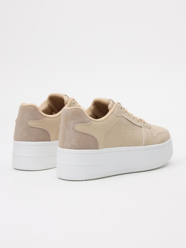 In side Zapatilla casual de polipiel con plataforma Descuento por venta flash