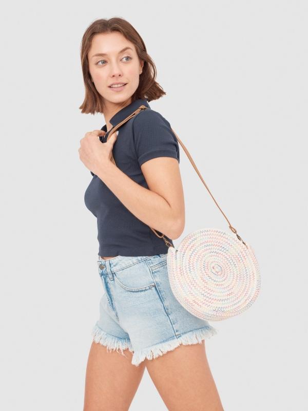 In side Bolso yute hilos de color 2025