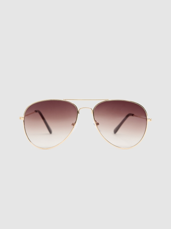 In side Gafas aviador montura dorada