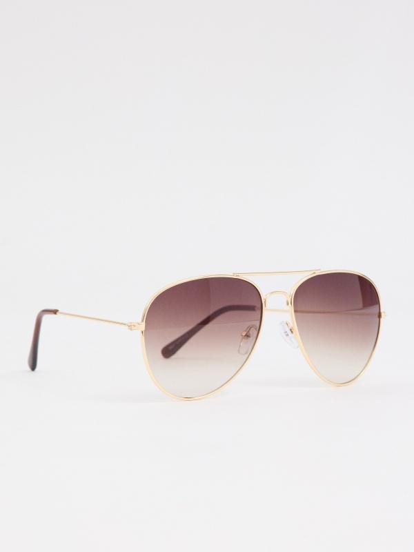 In side Gafas aviador montura dorada Descuento