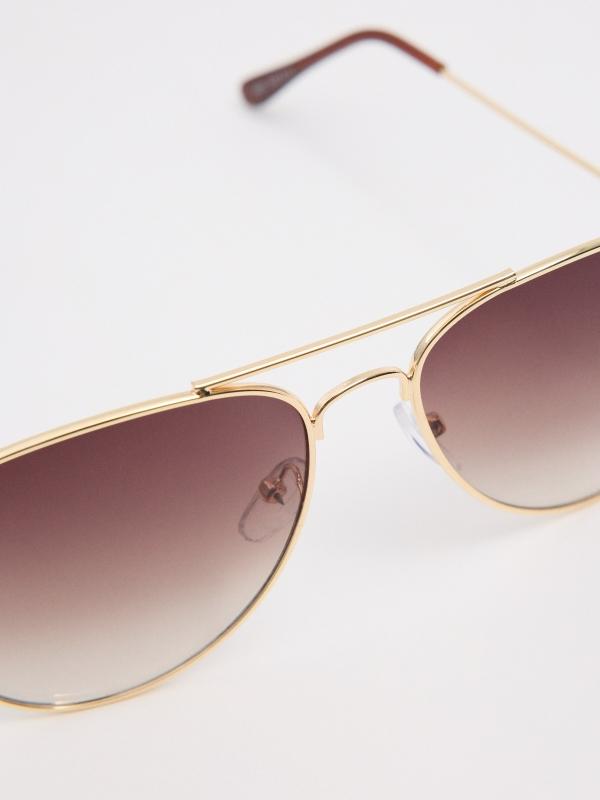 In side Gafas aviador montura dorada Descuento