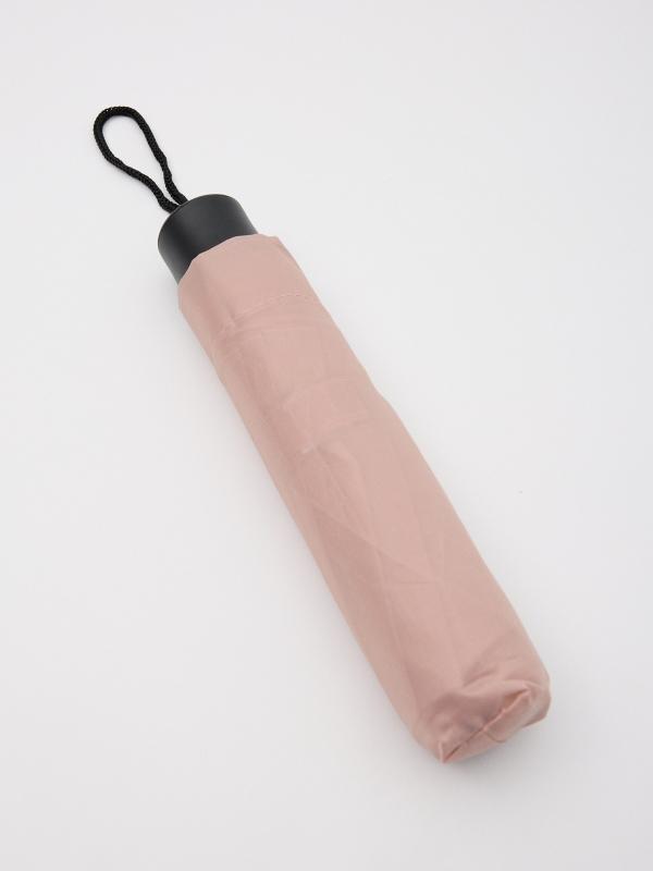 In side Paraguas plegable liso rosa nube Tienda