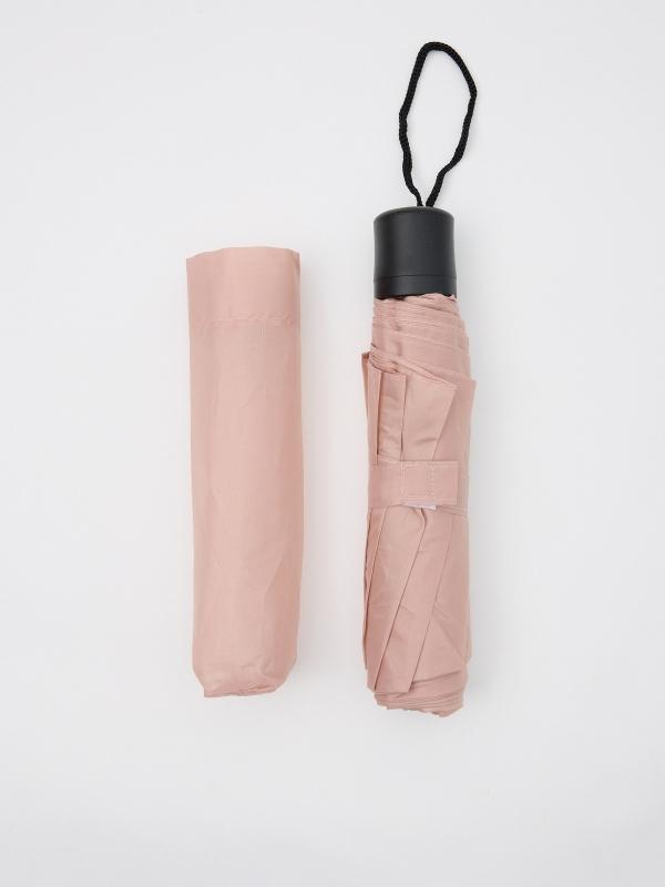 In side Paraguas plegable liso rosa nube Tienda