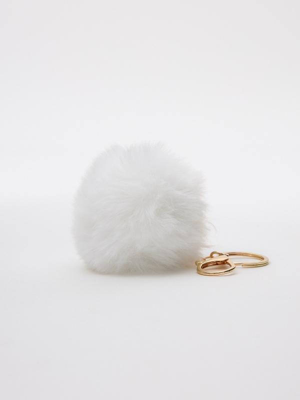 In side Llavero pompón blanco COMPRAR AHORA