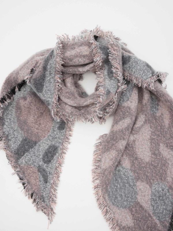 In side Poncho gris con manchas Último día