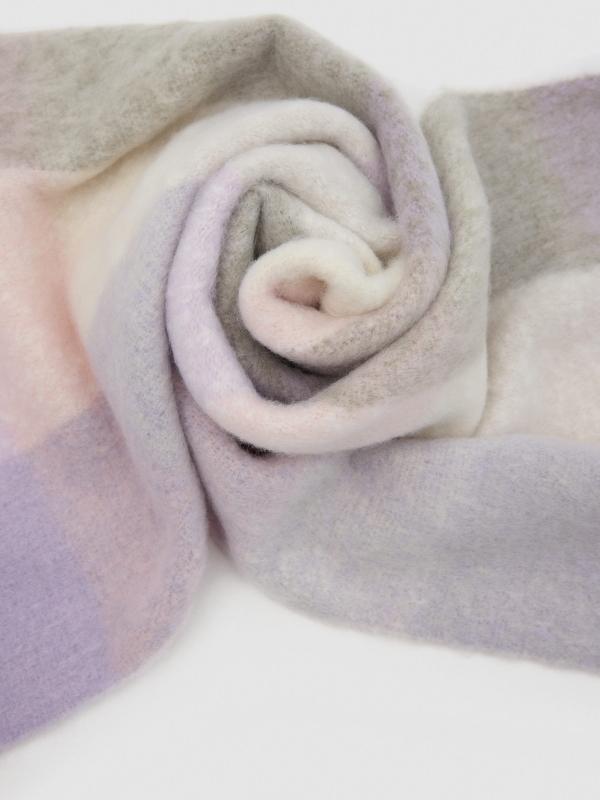 In side Bufanda gris y violeta Oferta especial de fábrica