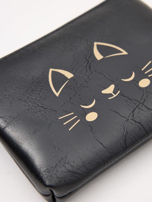 In side Monedero estampado gato Libre de impuestos