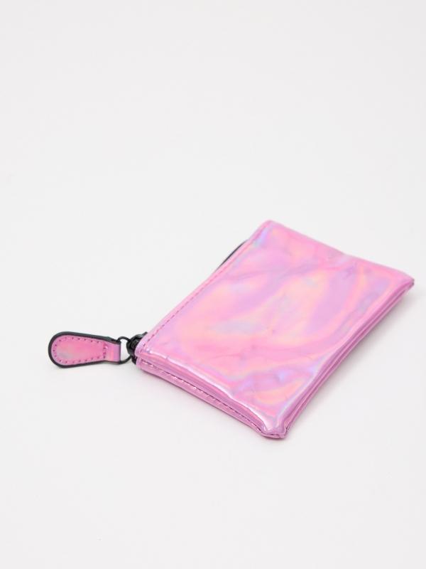 In side Monedero transparente rosado Descuentos del mes
