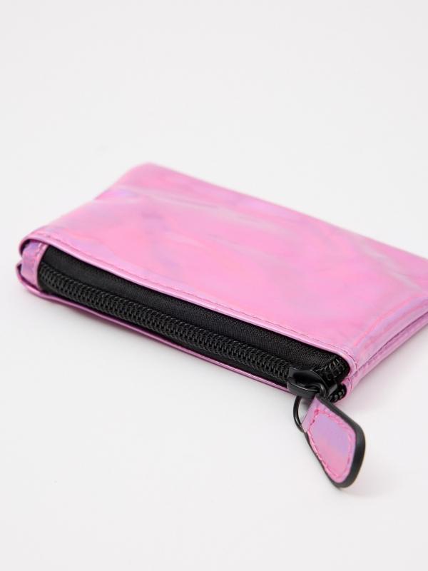 In side Monedero transparente rosado Descuentos del mes