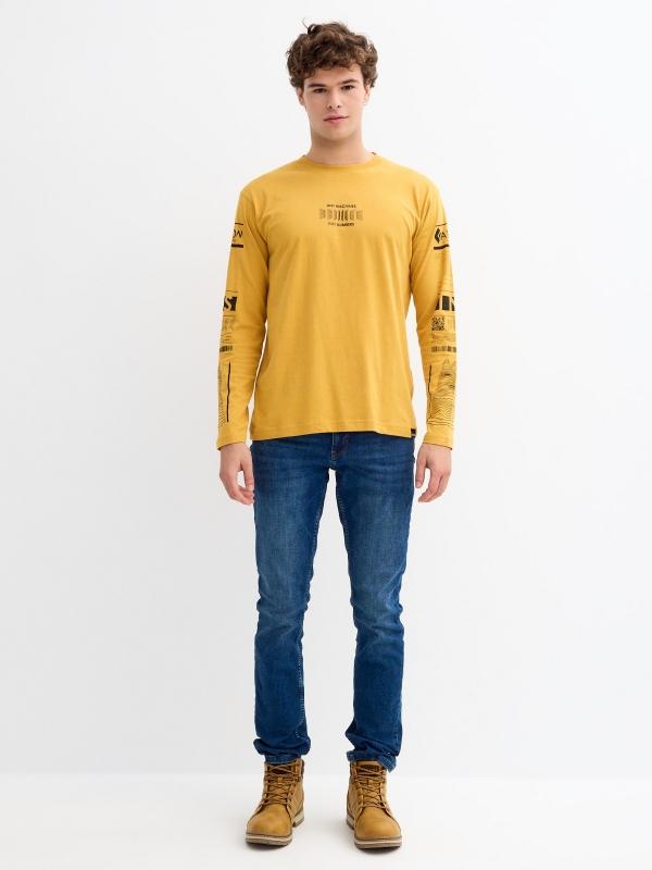 In side Camiseta cyber print en las mangas Ofertas
