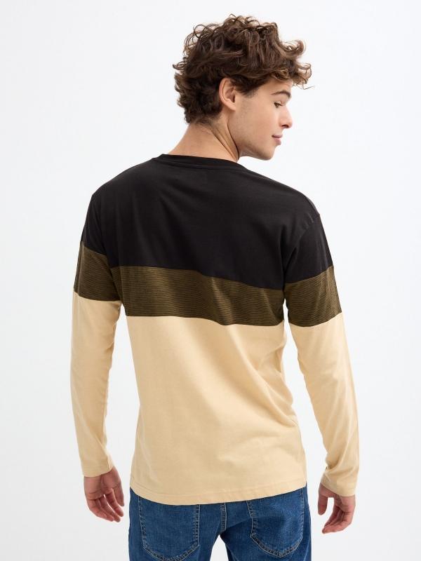 In side Camiseta texturas combinadas Gran oferta
