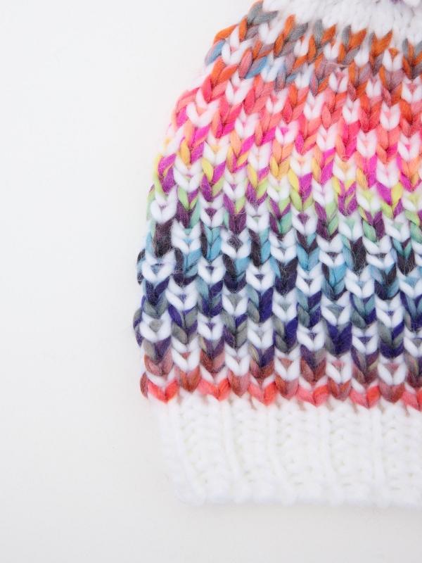 In side Gorro punto multicolor Último día