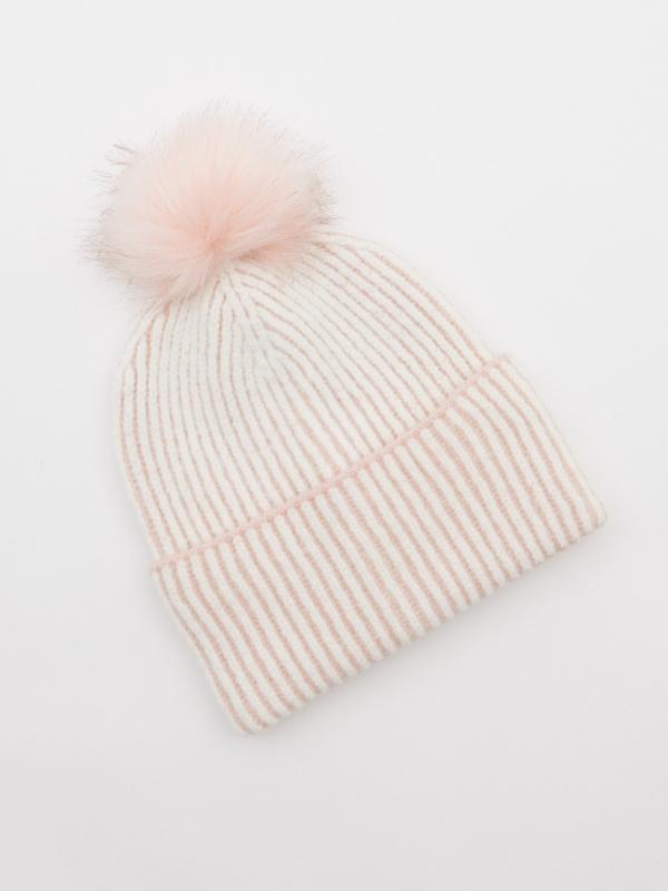 In side Gorro rosa claro con pompón Solo hoy