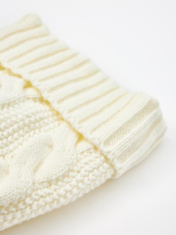 In side Gorro blanco de punto de arroz Oferta especial de fábrica
