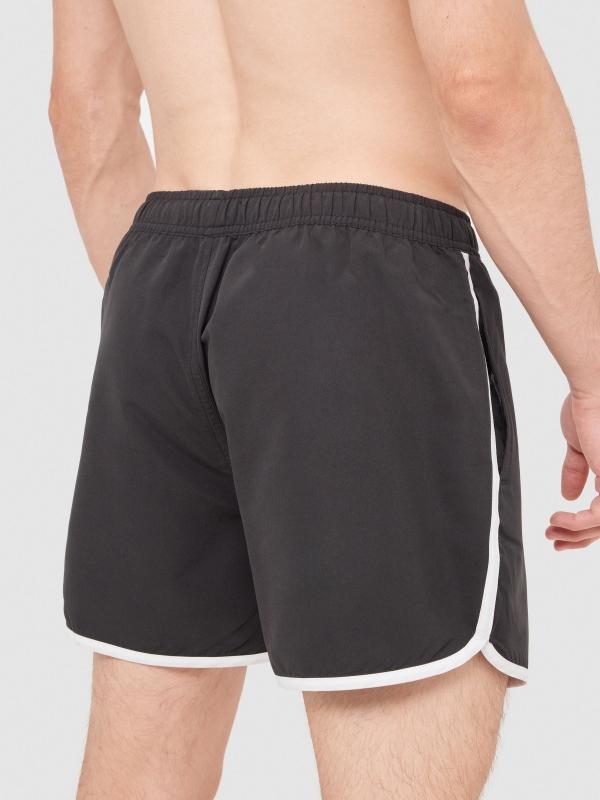 In side Bañador corto ribete contraste Oferta exclusiva