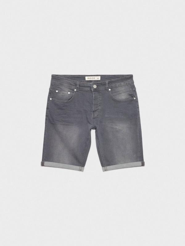 In side Bermuda denim gris lavado