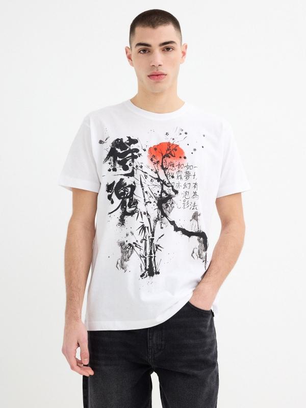 In side Camiseta manga corta estampado oriental Devoluciones gratuitas