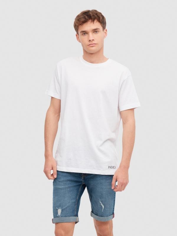 In side Bermuda denim skinny Outlet