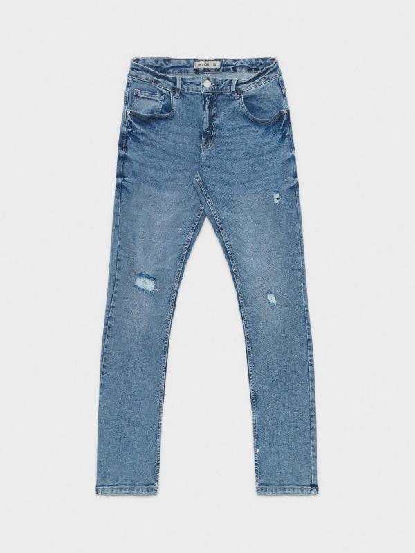 In side Jeans slim azul rotos Gran oferta