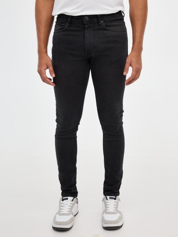 In side Jeans Skinny negros Rebajas baratas