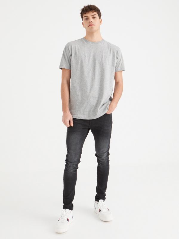 In side Jeans super slim negro lavado