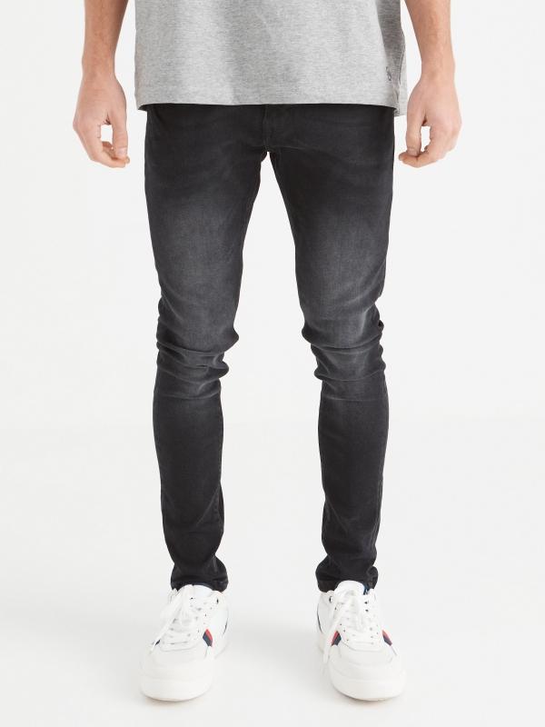 In side Jeans super slim negro lavado Rebajas de fábrica