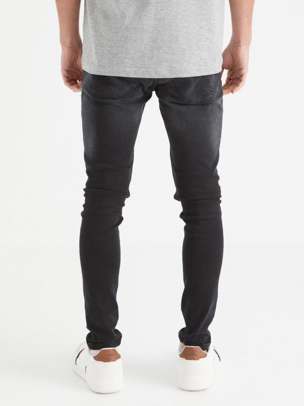 In side Jeans super slim negro lavado Rebajas de fábrica