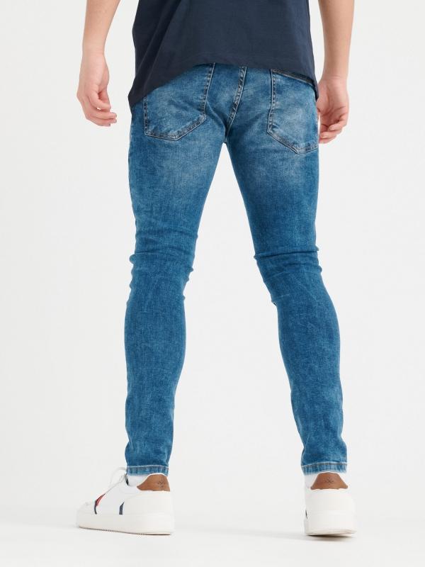 In side Jeans super slim azul lavado Tienda