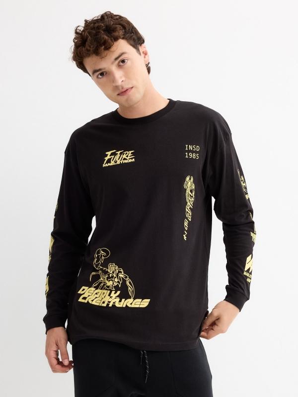 In side Camiseta estampado urbano En línea