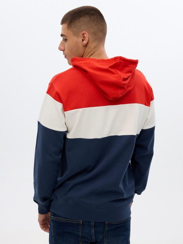 In side Sudadera capucha color block Ventas relámpago