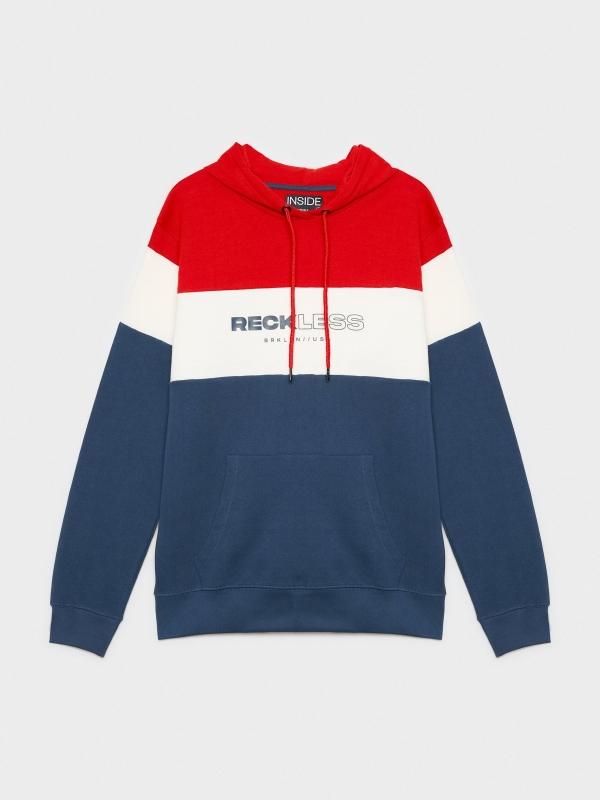 In side Sudadera capucha color block Ventas relámpago