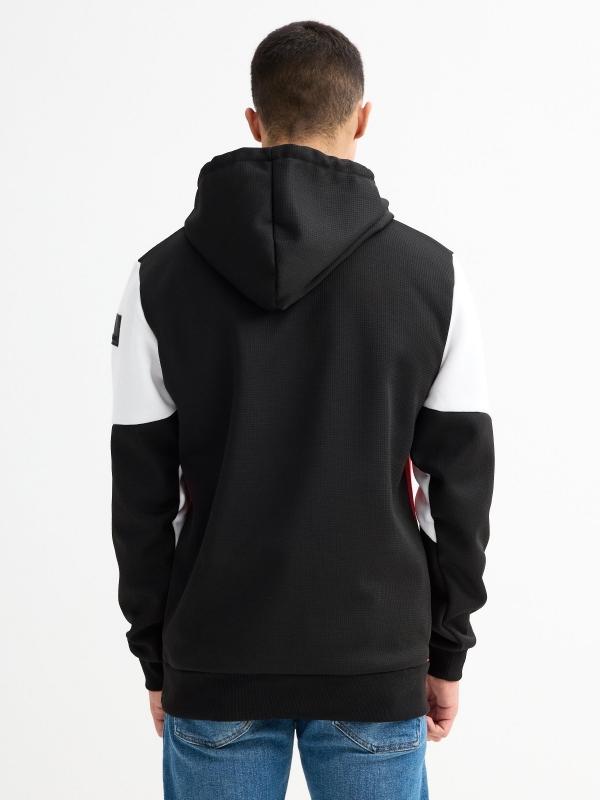 In side Sudadera color block bolsillo Descuento