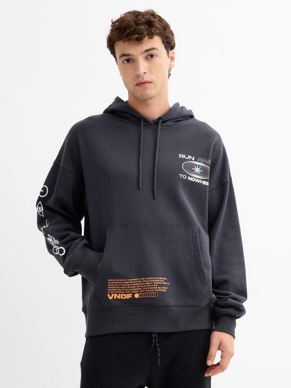 In side Sudadera Run Away To Nowhere