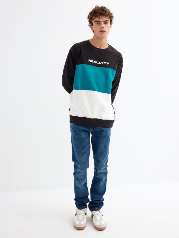 In side Sudadera color block Envío gratis