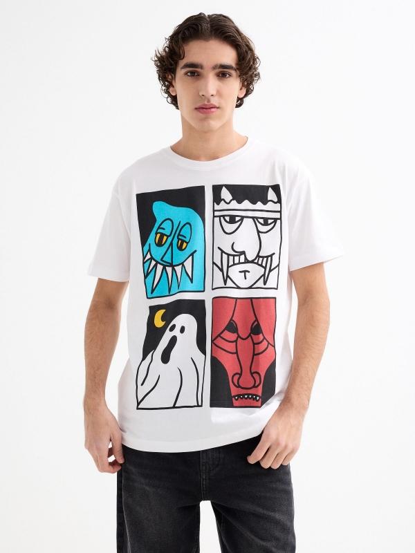 In side Camiseta manga corta Monstruos
