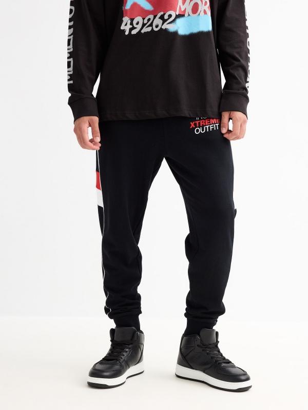 In side Pantalón jogger detalles combinados En línea