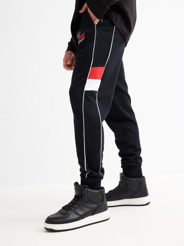 In side Pantalón jogger detalles combinados En línea