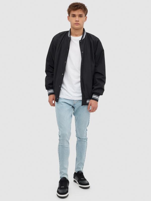 In side Cazadora bomber clásica Tienda