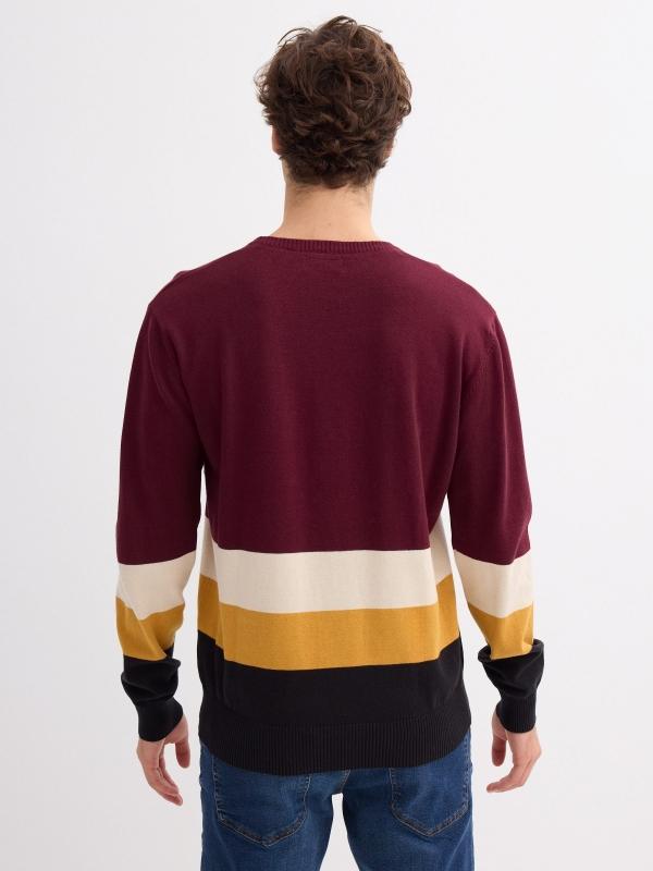 In side Jersey de punto color block Precios de Black Friday