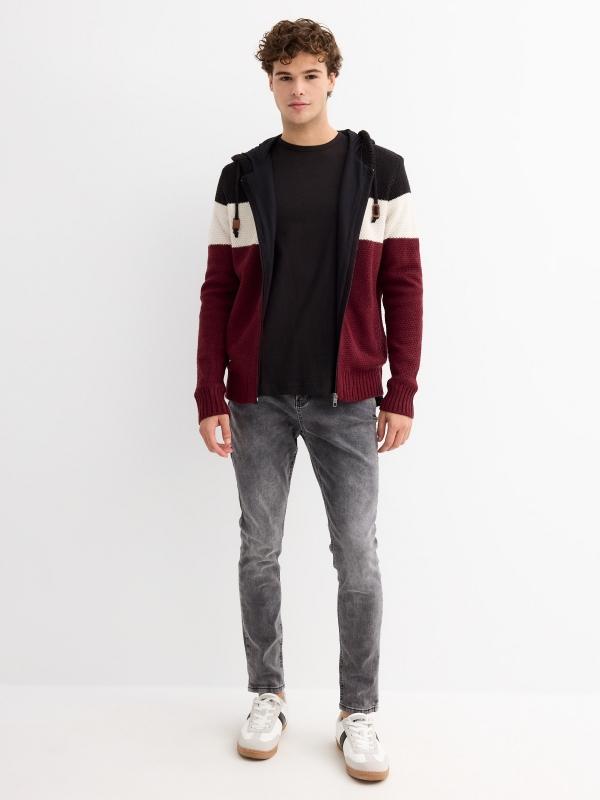 In side Chaqueta de punto con capucha Oferta exclusiva