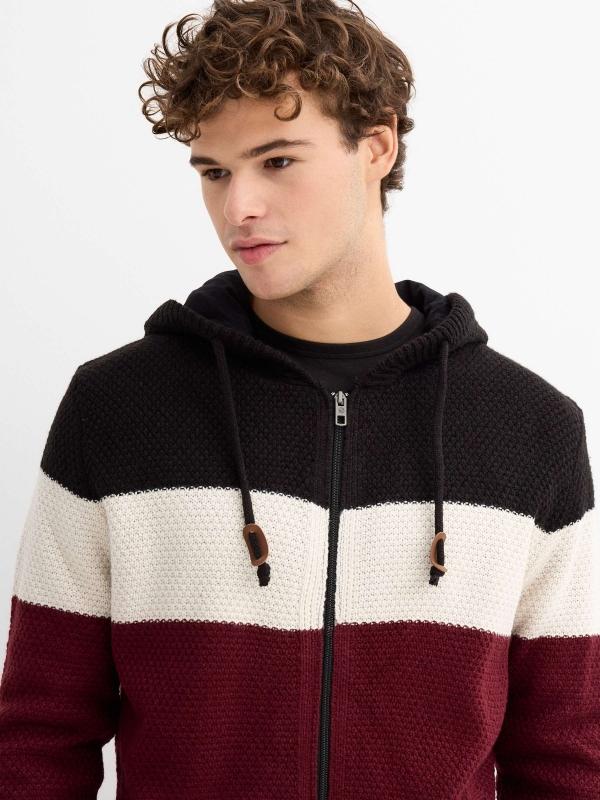 In side Chaqueta de punto con capucha Oferta exclusiva
