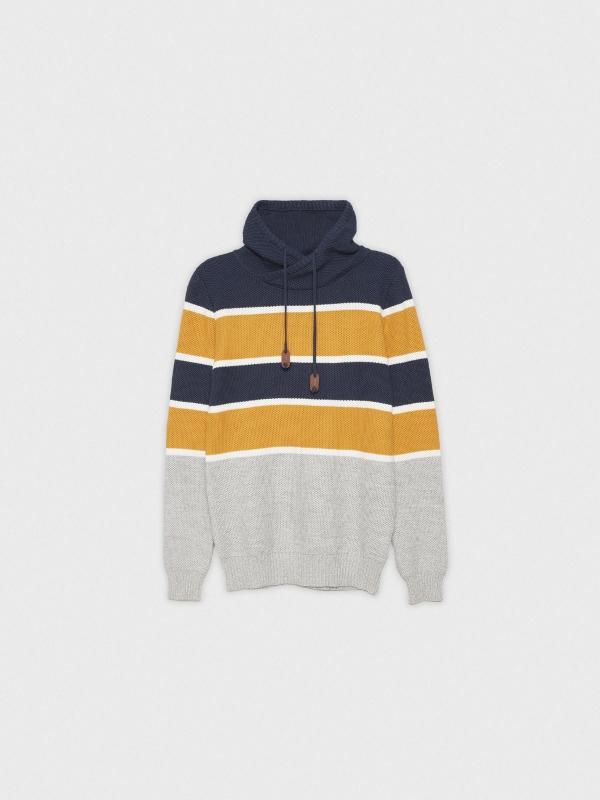 In side Jersey cuello alto de rayas Grandes ahorros