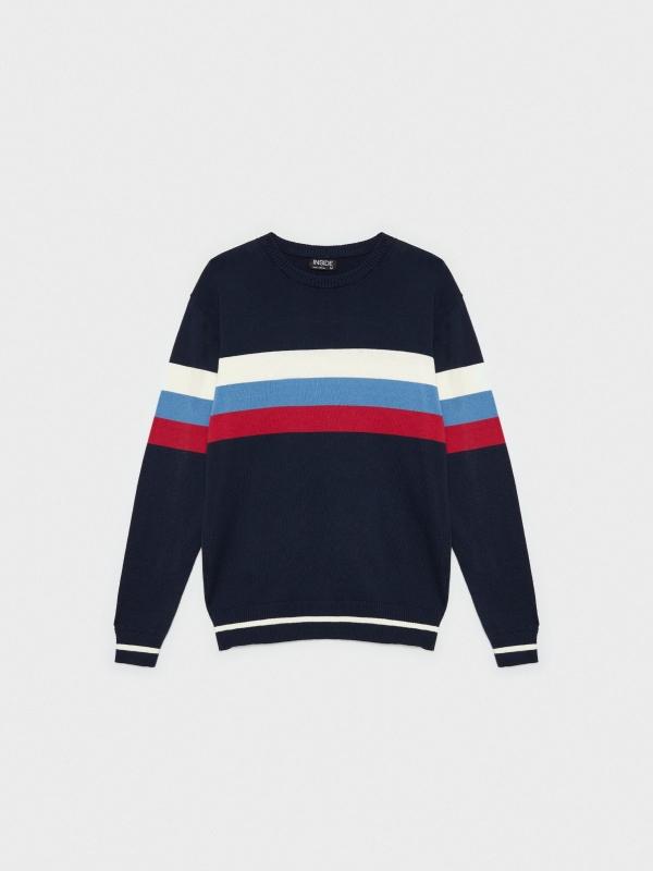 In side Jersey regular con rayas Rebajas de fin de temporada