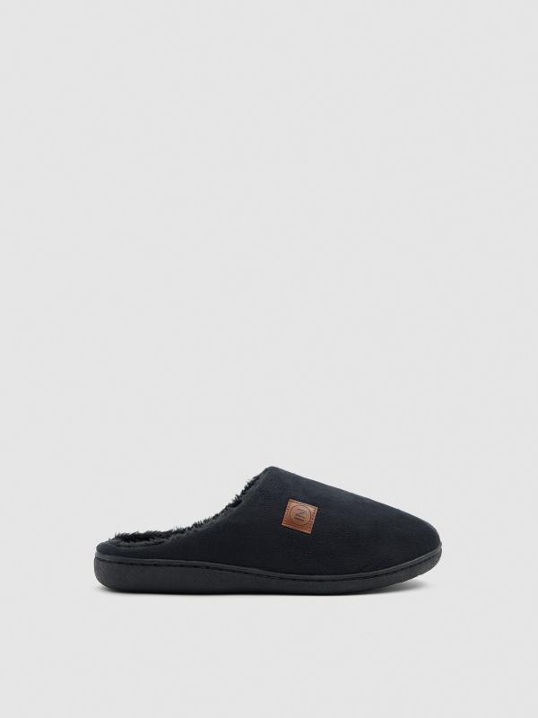 In side Zapatillas de casa negra Rebajas top