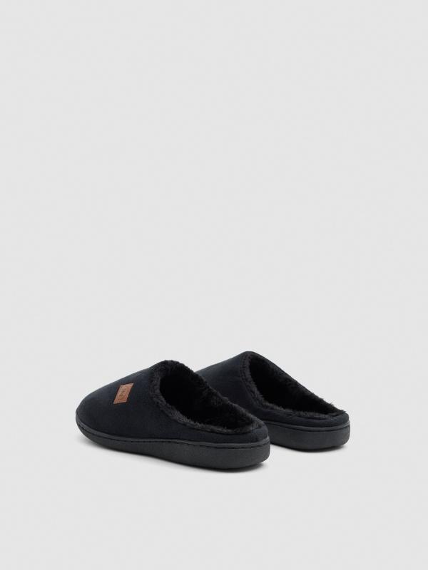 In side Zapatillas de casa negra Rebajas top