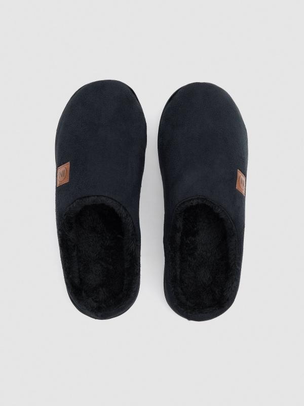 In side Zapatillas de casa negra Rebajas top