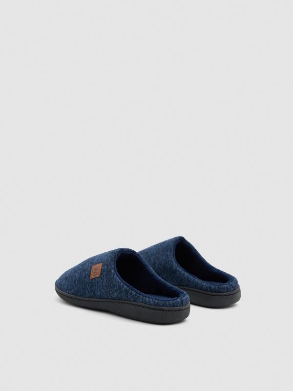 In side Zapatilla de casa jaspeada azul Envío gratis