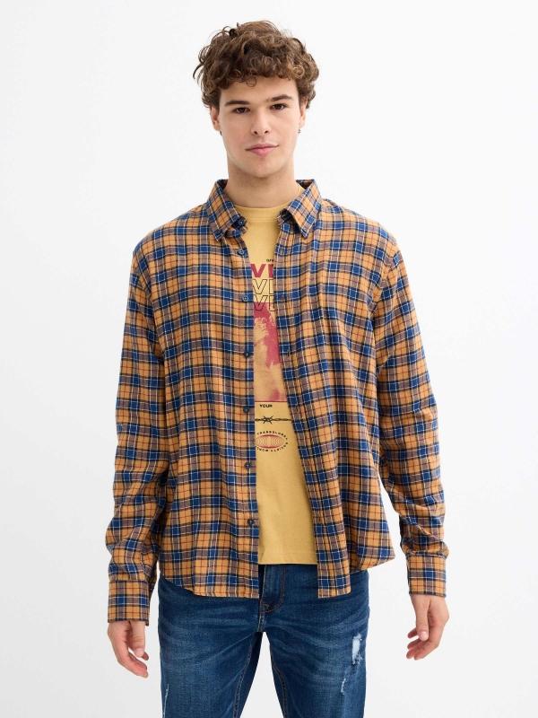 In side Camisa cuadros franela